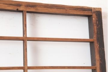 アンティーク建具　シンプルで取り入れやすい障子戸2枚セット(引き戸、建具)(R-044925)