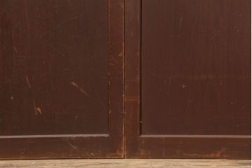 アンティーク建具　明治大正期　木味が魅力的な舞良戸2枚セット(板戸、帯戸、引き戸、建具)(R-044926)