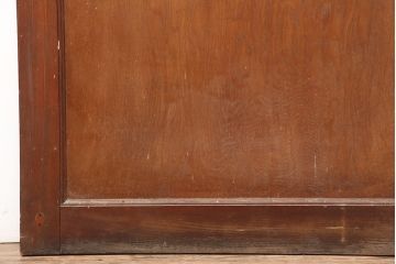 アンティーク建具　昭和中期　窓付きのレトロな木製ドア(扉)(R-044928)