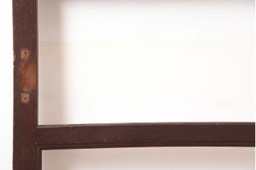 アンティーク建具　明治大正期　総ケヤキ材　鏡板一枚板　杢目が魅力の帯ドア(木製扉)(R-044931)
