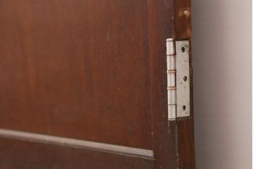 アンティーク建具　昭和初期　昭和レトロな雰囲気漂うレトロな木製ドア(ガラス扉)(R-044932)