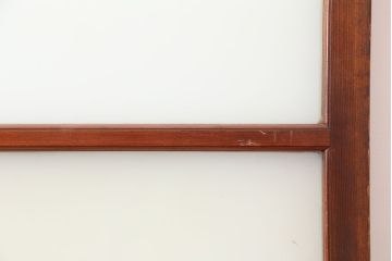 アンティーク建具　昭和初期　昭和レトロな雰囲気漂うレトロな木製ドア(ガラス扉)(R-044932)