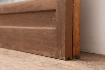 アンティーク建具　昭和中期　胡麻・麻の葉　組子がおしゃれなガラス戸2枚セット(引き戸、建具)(R-044935)