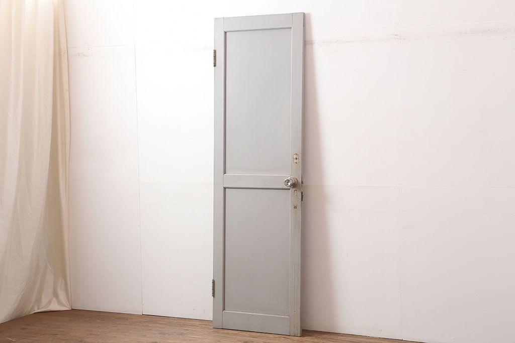 ヴィンテージ建具　昭和中期　フレンチナチュラルな空間に合うペイントドア　(R-044938)