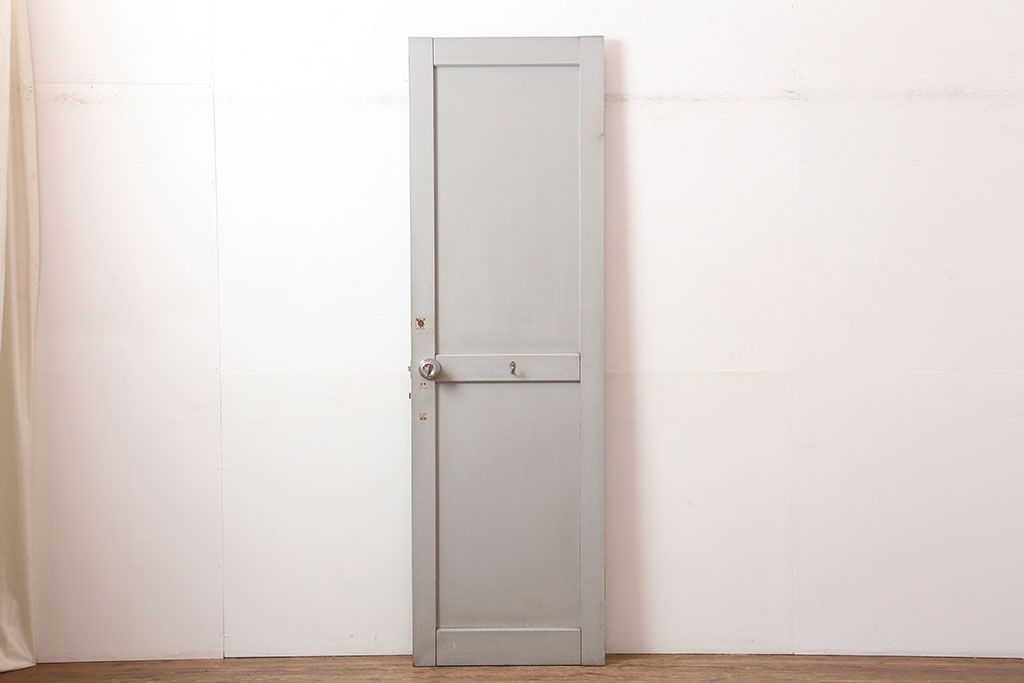 ヴィンテージ建具　昭和中期　フレンチナチュラルな空間に合うペイントドア　(R-044938)