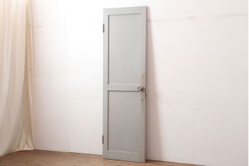 アンティーク建具　昭和中期　フレンチナチュラルな空間に合うペイントドア(木製扉)(R-044938)