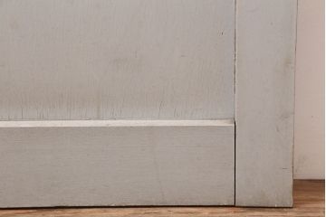 アンティーク建具　昭和中期　フレンチナチュラルな空間に合うペイントドア(木製扉)(R-044938)