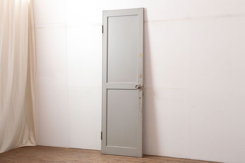 ヴィンテージ建具　昭和中期　フレンチナチュラルな空間に合うペイントドア　(R-044939)