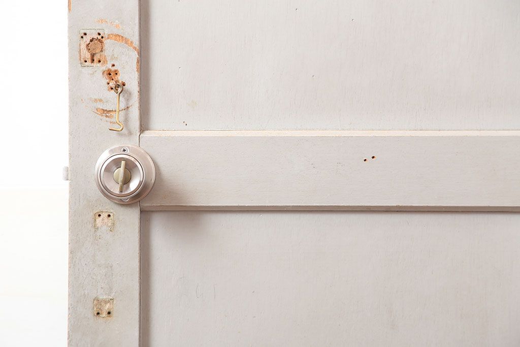 ヴィンテージ建具　昭和中期　フレンチナチュラルな空間に合うペイントドア　(R-044939)