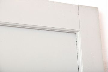 アンティーク建具　昭和中期　フレンチナチュラルな空間に合うペイントドア(木製扉)(R-044939)