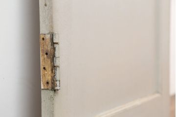 アンティーク建具　昭和中期　フレンチナチュラルな空間に合うペイントドア(木製扉)(R-044939)