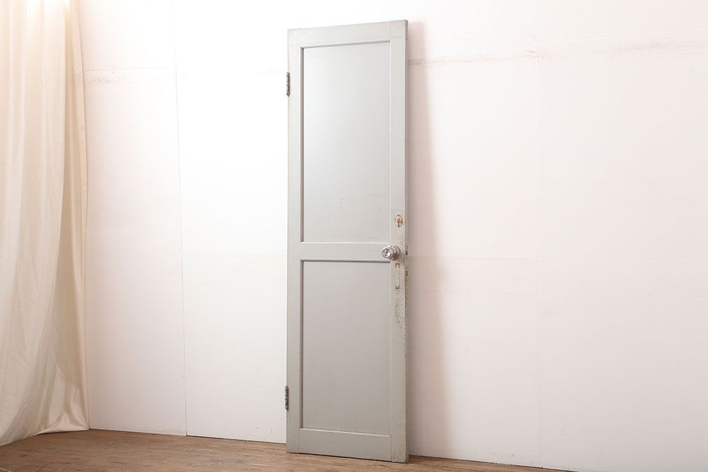 ヴィンテージ建具　昭和中期　フレンチナチュラルな空間に合うペイントドア　(R-044942)