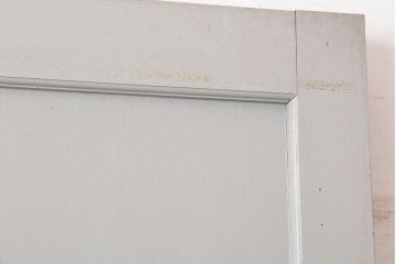 アンティーク建具　昭和中期　フレンチナチュラルな空間に合うペイントドア(木製扉)(R-044942)