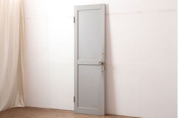アンティーク建具　昭和中期　フレンチナチュラルな空間に合うペイントドア(木製扉)(R-044943)