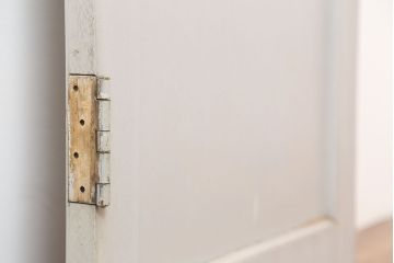 アンティーク建具　昭和中期　フレンチナチュラルな空間に合うペイントドア(木製扉)(R-044943)