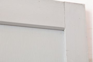 アンティーク建具　昭和中期　フレンチナチュラルな空間に合うペイントドア(木製扉)(R-044943)