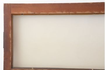 アンティーク建具　昭和中期　ヒノキ材　すりガラス　ノスタルジックな雰囲気が魅力の木製ドア(ガラス扉)(R-044948)