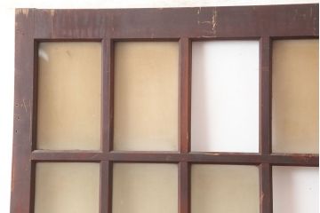 アンティーク建具　昭和初期　総ヒノキ材　上手物!凛とした佇まいが魅力の木製ドア(ガラス扉)(R-044951)