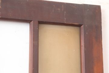アンティーク建具　昭和初期　総ヒノキ材　上手物!凛とした佇まいが魅力の木製ドア(ガラス扉)(R-044951)