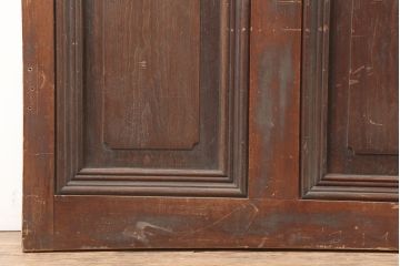 アンティーク建具　昭和初期　総ヒノキ材　上手物!凛とした佇まいが魅力の木製ドア(ガラス扉)(R-044951)