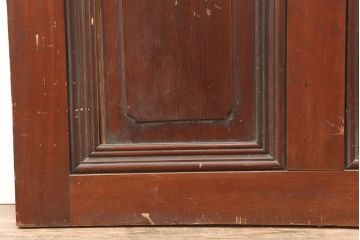 アンティーク建具　昭和初期　総ヒノキ材　上手物!凛とした佇まいが魅力の木製ドア(ガラス扉)(R-044951)