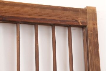 アンティーク建具　昭和初期　和モダンな雰囲気作りにおすすめのガラス障子戸4枚セット(引き戸)(R-044954)