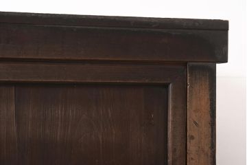 和製アンティーク　明治期　六尺　和の風格漂う重ね水屋箪笥・上段(収納棚、戸棚)(R-044955)