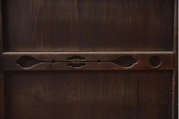 和製アンティーク　明治期　六尺　出し14杯付き　和の風格漂う重ね水屋箪笥・重ね(収納棚、戸棚、チェスト、引き出し、収納箪笥、整理たんす)(R-044957)