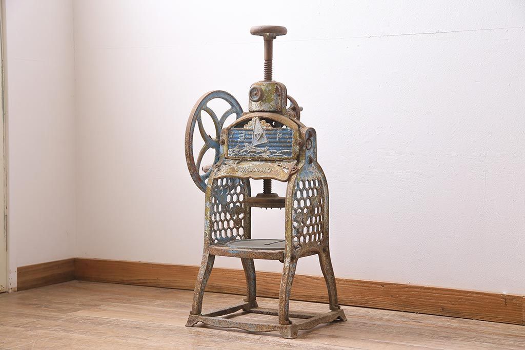 希少 アンティーク 鉄製かき氷 ジャンク 当時物 昭和レトロ インテリア