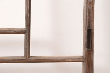 アンティーク建具　昭和初期　大正ロマンの空間におすすめのガラス戸2枚セット(引き戸)(R-044968)