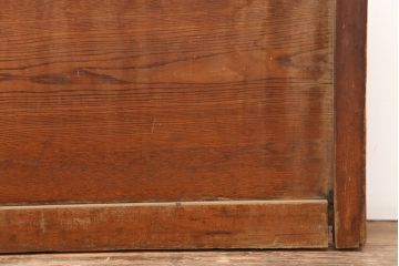 アンティーク建具　昭和初期　大正ロマンの空間におすすめのガラス戸2枚セット(引き戸)(R-044968)