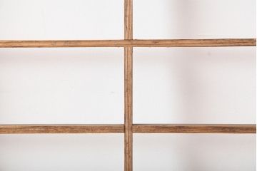 アンティーク建具　昭和初期　クリアガラス入り　落ち着きのある和を演出する障子戸3枚セット(引き戸)(R-044970)
