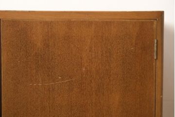 ビンテージ家具　昭和レトロ　レア!　小振りなワードローブ(子供用、スモールワードローブ、洋服タンス、チェスト)(R-044979)