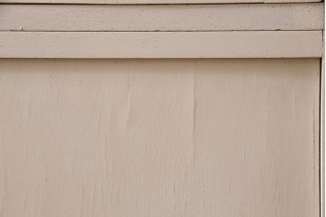 レトロ家具　ホワイトとグリーンのバイカラーがおしゃれなペイント戸棚(食器棚、収納棚、キャビネット)(R-044980)