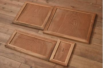 アンティーク家具　大正期　前面ケヤキ材・漆塗り　力強い木目が楽しめる関東水屋箪笥(収納棚、キャビネット)(R-044981)