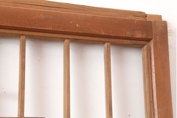 アンティーク建具　昭和中期　組子のデザインが目を引く障子戸2枚セット(引き戸)(R-044985)