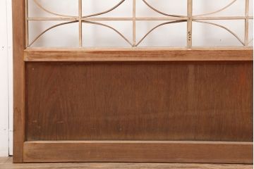 アンティーク建具　昭和中期　組子のデザインが目を引く障子戸2枚セット(引き戸)(R-044985)