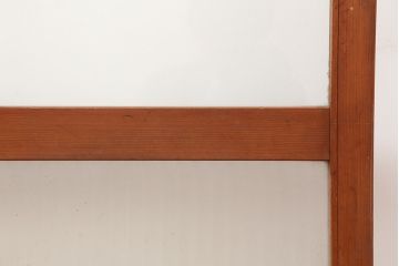アンティーク建具　昭和中期　クリアガラス・銀モールガラス　レトロな雰囲気が素敵なガラス戸2枚セット(引き戸)(R-044986)