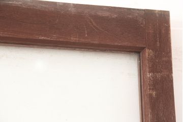 アンティーク建具　昭和中期　懐かしい雰囲気のガラス戸3枚セット(引き戸)(R-044987)