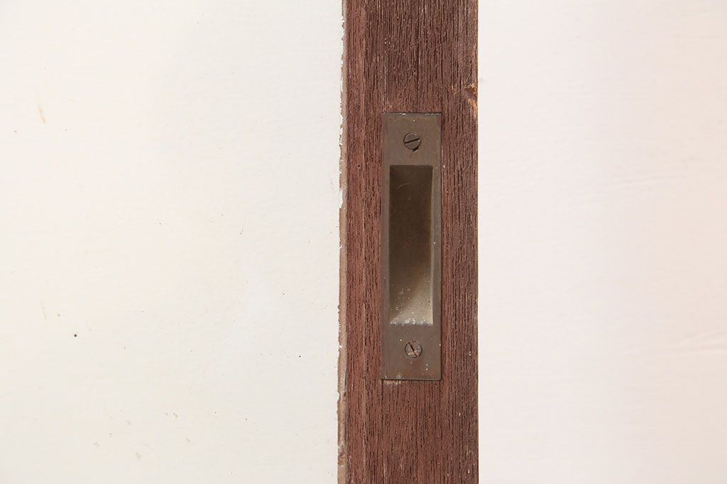 アンティーク建具　昭和中期　懐かしい雰囲気のガラス戸3枚セット(引き戸)(R-044987)