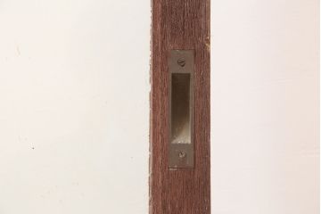 アンティーク建具　昭和中期　懐かしい雰囲気のガラス戸3枚セット(引き戸)(R-044987)