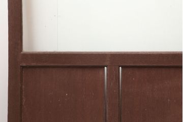 アンティーク建具　昭和中期　懐かしい雰囲気のガラス戸3枚セット(引き戸)(R-044987)