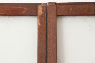 アンティーク建具　昭和中期　懐かしい雰囲気のガラス戸3枚セット(引き戸)(R-044987)