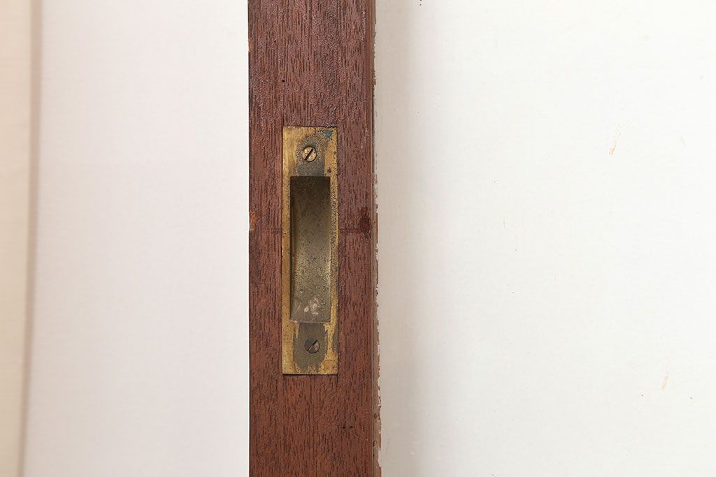 アンティーク建具　昭和中期　懐かしい雰囲気のガラス戸3枚セット(引き戸)(R-044987)