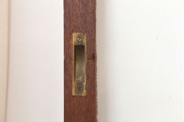 アンティーク建具　昭和中期　懐かしい雰囲気のガラス戸3枚セット(引き戸)(R-044987)