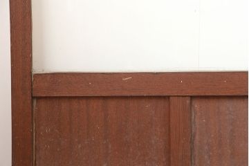 アンティーク建具　昭和中期　懐かしい雰囲気のガラス戸3枚セット(引き戸)(R-044987)