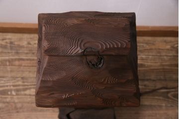 アンティーク照明　国産ビンテージ　杉材　和の風情漂う灯籠(灯篭)(R-044993)
