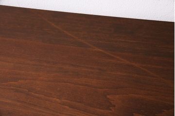 ビンテージ家具　和製　昭和中期　ヒノキ一枚板　古材を活かした鉄脚テーブル(作業台、アイアンテーブル、コンソールテーブル)(R-045001)