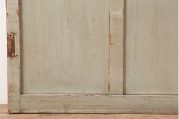 アンティーク建具　淡いグレーがおしゃれなペイントガラス戸1枚(引き戸、建具)(R-045004)