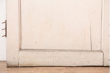 アンティーク建具　両開き　ナチュラルやフレンチインテリアに合うペイントガラス扉2枚セット(ドア、建具)(R-045007)